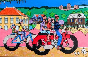 Circulation Everyday life in Cambodia, 80x120 cm